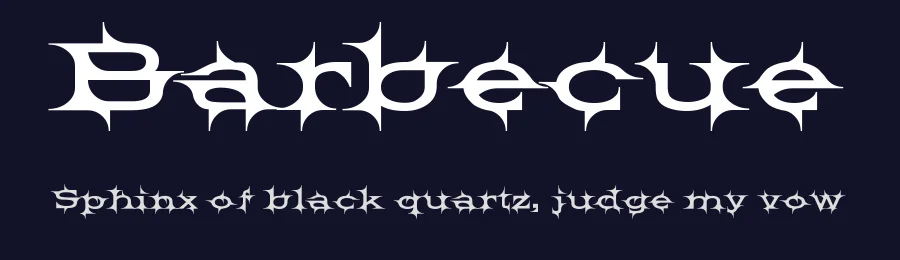 Barbecue by Harold's Fonts — Blackletter Font — thumbnail 2