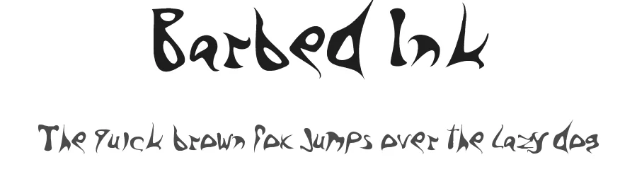 Barbed Ink by Mathieu Klomp β Decorative Font
