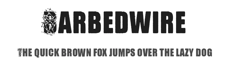 Barbedwire by Billy Argel Fonts ® — Decorative Font