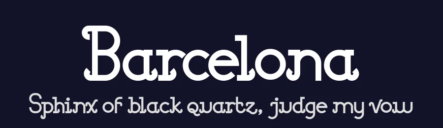 Barcelona by 38.lineart — Decorative Font — thumbnail 2