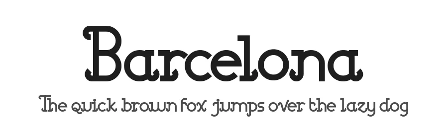 Barcelona by 38.lineart — Decorative Font
