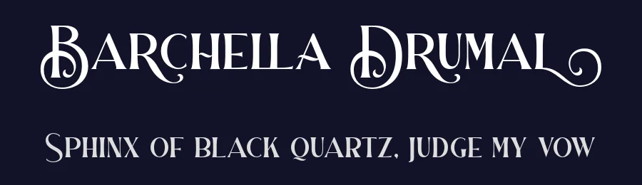 Barchella Drumal by Aluyeah Studio — Sans Serif Font — thumbnail 2