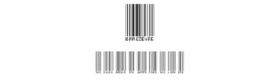 Barcoding by Randy Ford — Dingbats Font