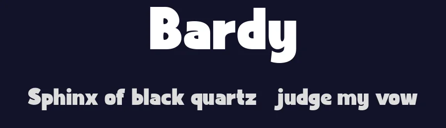 Bardy by Achmad Yani — Sans Serif Font — thumbnail 2
