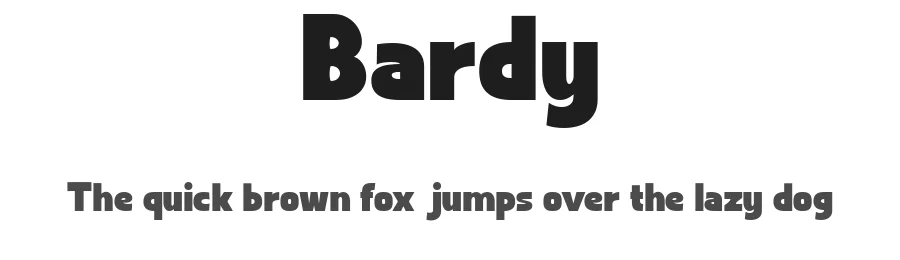 Bardy by Achmad Yani — Sans Serif Font