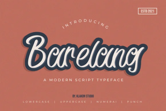Barelang Font by klakonstudio — Script Handwritten Font