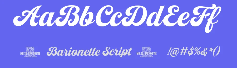 Barionette Script by Måns Grebäck — Script Handwritten Font — thumbnail 3