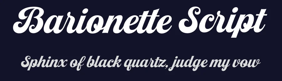 Barionette Script by Måns Grebäck — Script Handwritten Font — thumbnail 2