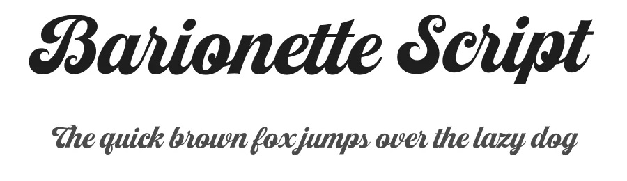 Barionette Script
