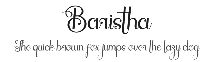 Baristha by NeutroneLabs — Decorative Font