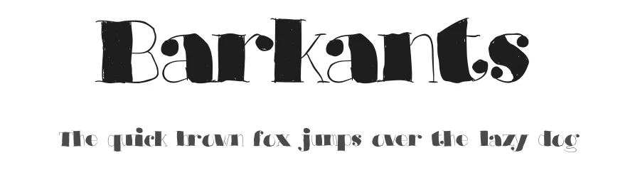 Barkants by Måns Grebäck — Decorative Font