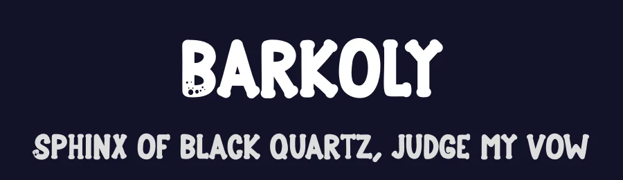 Barkoly by Adevio Studio — Decorative Font — thumbnail 2