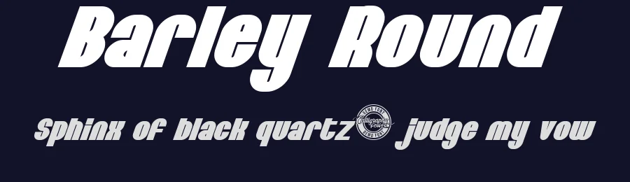 Barley Round by Calligraphy Fonts — Sans Serif Font — thumbnail 2