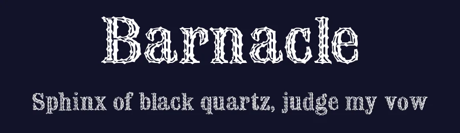 Barnacle — Decorative Font — thumbnail 2