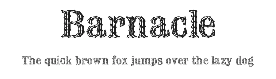 Barnacle — Decorative Font