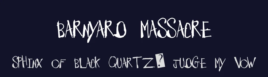 Barnyard Massacre by Xerographer Fonts — Decorative Font — thumbnail 2