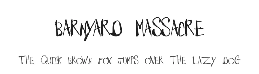 Barnyard Massacre by Xerographer Fonts — Decorative Font