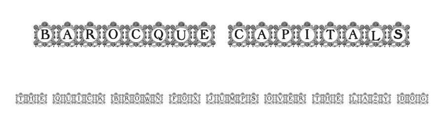 Barocque Capitals by Intellecta Design — Decorative Font