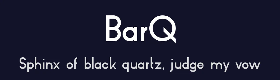 BarQ by Typesgal — Sans Serif Font — thumbnail 2