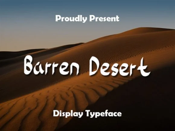 Barren Desert Font by rangkaiaksara — Script Handwritten Font