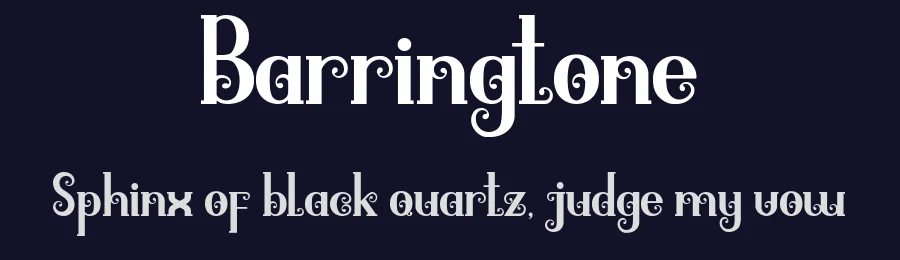 Barringtone by NeutroneLabs — Decorative Font — thumbnail 2