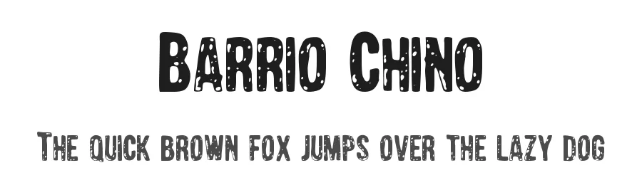 Barrio Chino by Woodcutter — Decorative Font