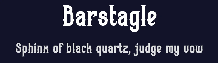 Barstagle by ilhamtaro — Decorative Font — thumbnail 2