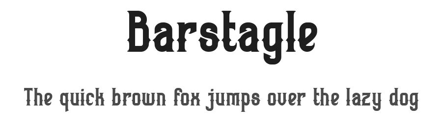 Barstagle by ilhamtaro — Decorative Font