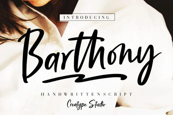 Barthony Font by CreatypeStudio — Script Handwritten Font