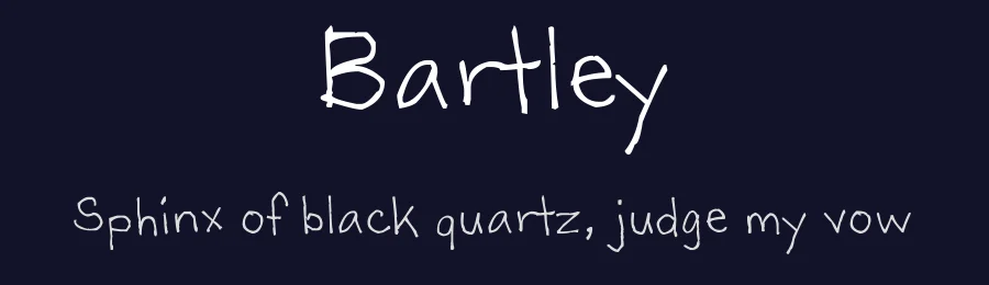 Bartley by Toby Bartley — Script Handwritten Font — thumbnail 2