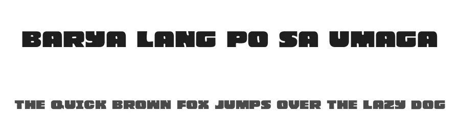 Barya Lang Po Sa Umaga by EyeCone — Decorative Font