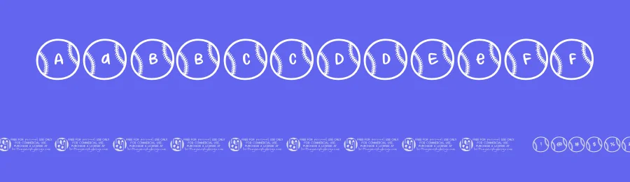 Baseball Letters by Brittney Murphy Design — Decorative Font — thumbnail 3