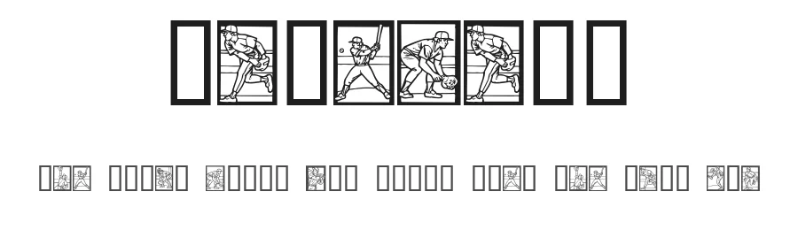 Baseball by House of Lime — Dingbats Font
