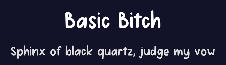 Basic Bitch by Caro — Script Handwritten Font — thumbnail 2
