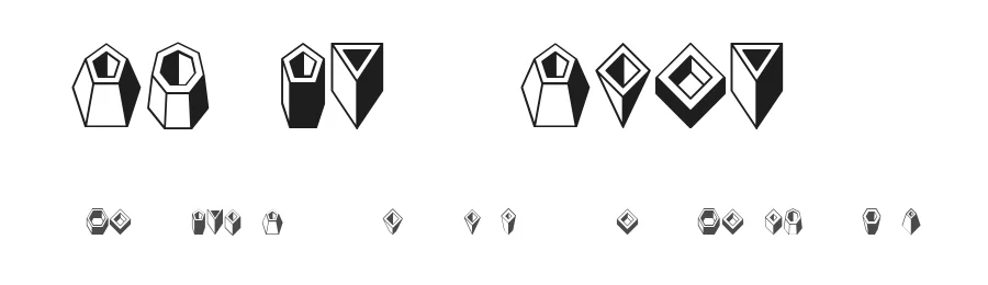 Basic Objects by Vladimir Nikolic — Dingbats Font