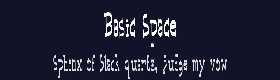 Basic Space by Joanne Abellar — Decorative Font — thumbnail 2