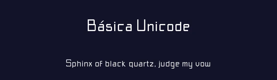 Básica Unicode by Juan Casco — Sans Serif Font — thumbnail 2