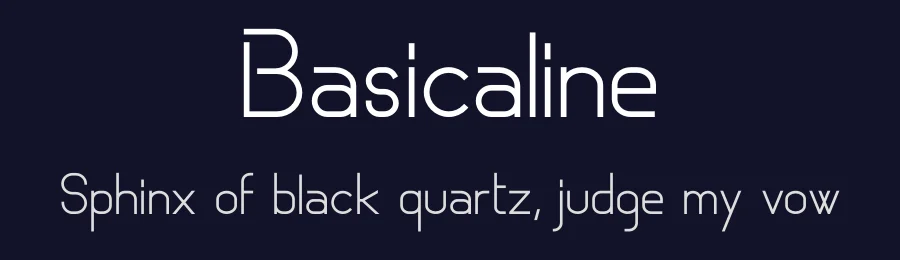 Basicaline by Robin Campistron — Sans Serif Font — thumbnail 2