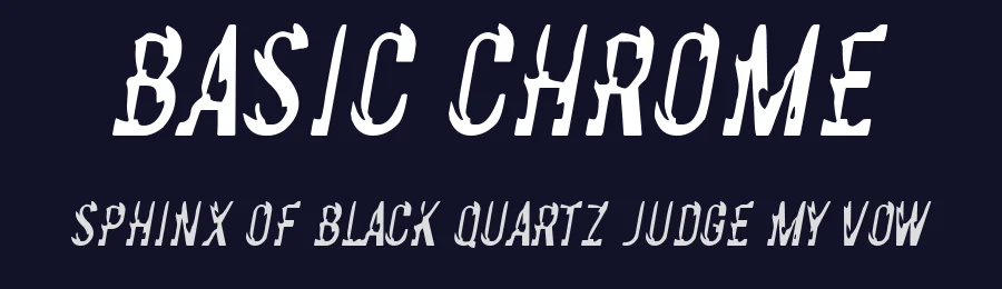 Basic Chrome by Xerographer Fonts — Decorative Font — thumbnail 2