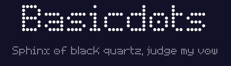 Basicdots by Flucky Frog — Display Font — thumbnail 2