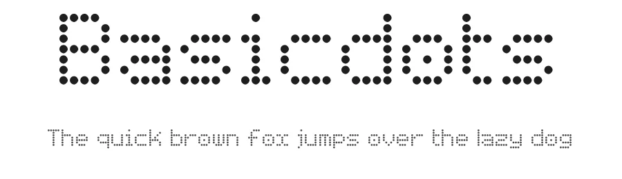 Basicdots by Flucky Frog — Display Font