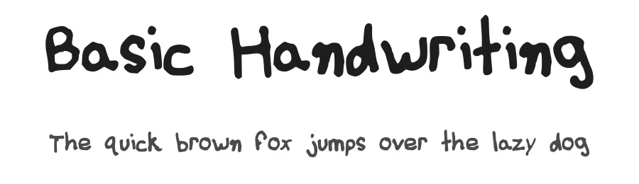 Basic Handwriting