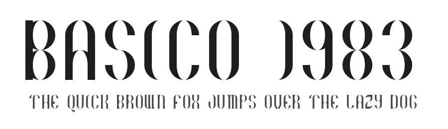 Basico 1983 by Geronimo Font Studios — Decorative Font