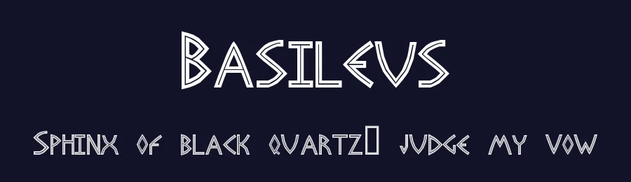 Basileus by The Scriptorium — Decorative Font — thumbnail 2