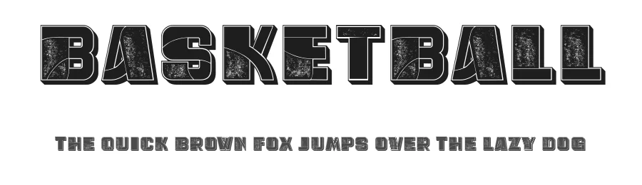 Basketball by Vladimir Nikolic β Decorative Font
