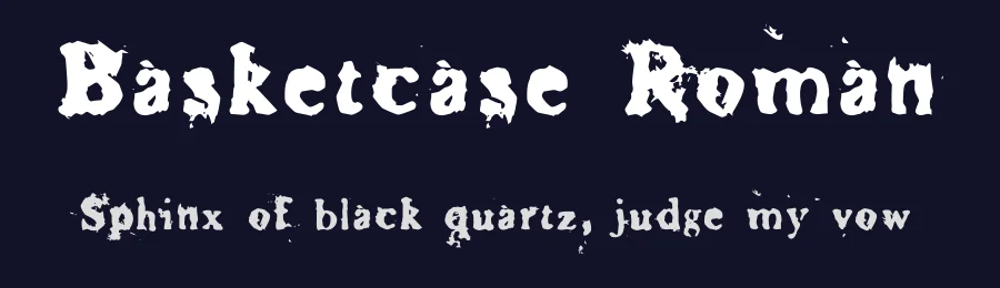 Basketcase Roman by Dixie's Delights — Decorative Font — thumbnail 2