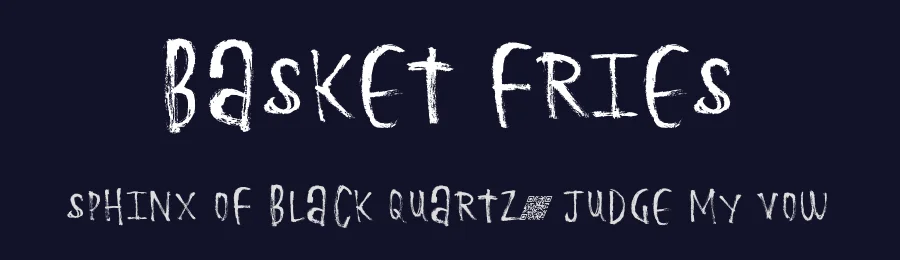 Basket Fries by Xerographer Fonts — Script Handwritten Font — thumbnail 2