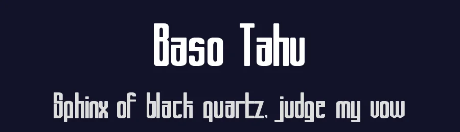 Baso Tahu by Blaxberd — Sans Serif Font — thumbnail 2