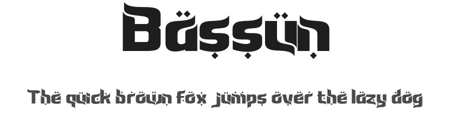 Bassun by twinletter — Decorative Font