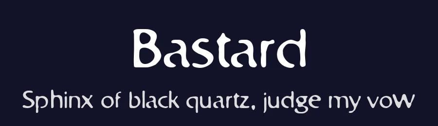 Bastard by Toke Nigaard — Decorative Font — thumbnail 2